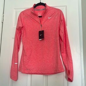 Nike Dri-Fit long sleeve quarter zip thermal running shirt. Size Small